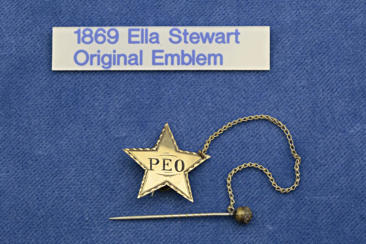 P.E.O. Founder Ella Stewart’s original emblem