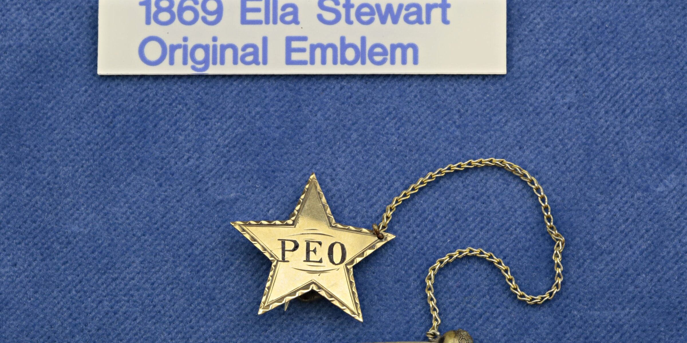 P.E.O. Founder Ella Stewart’s original emblem