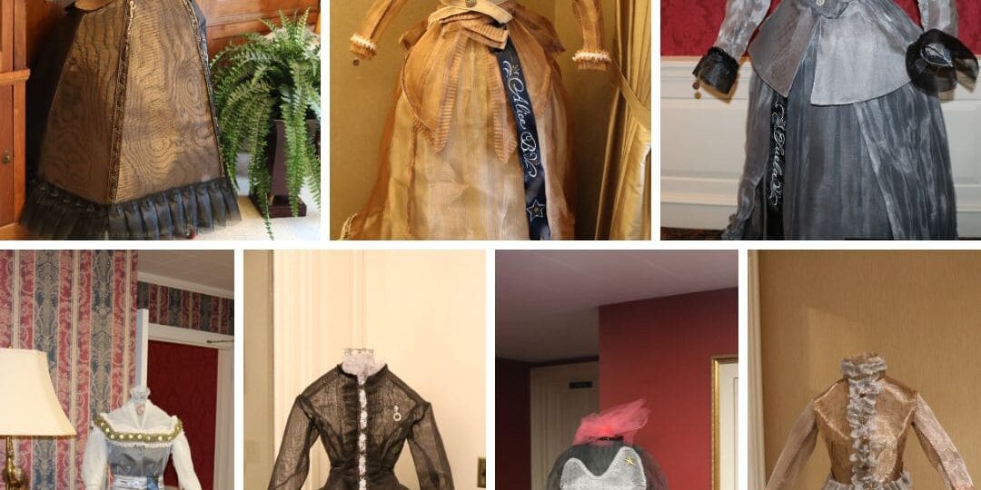P.E.O. Founders' dress sculptures at the Executive Office