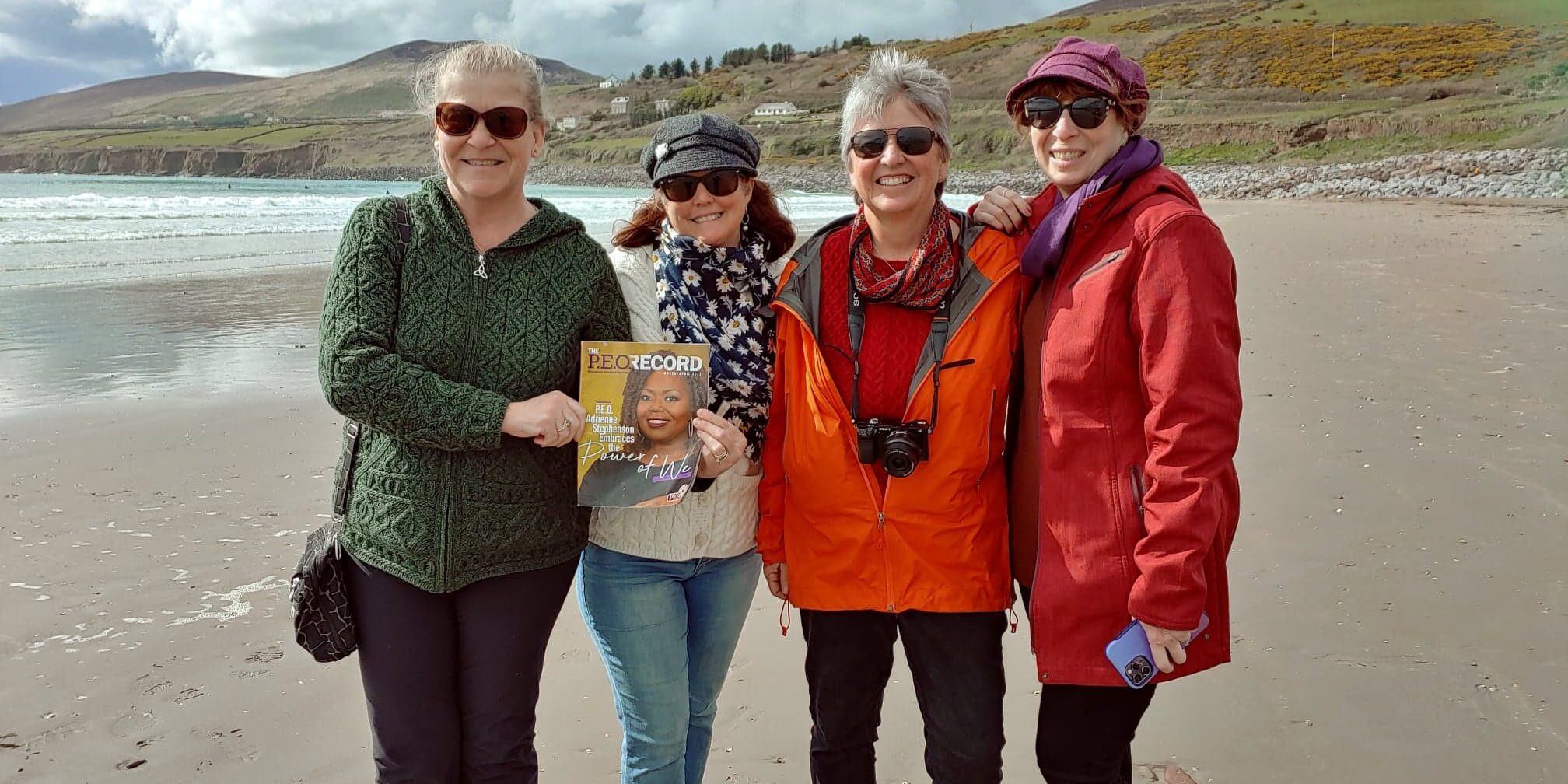P.E.O.s in Ireland with a copy of The Record